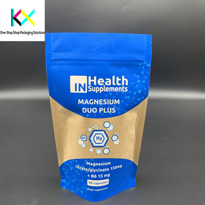 Custom Printed Kraft Paper Bags Digital Printing Pouches for Snacks