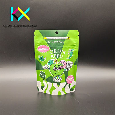 Aluminized Foil Snack Packaging Bags Soft Touch Custom Printed Food Pouches