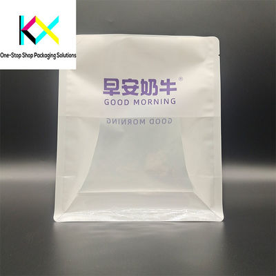 Compostable Food Packaging Bags Digital Printed Custom Kraft Pouches with Clear Window