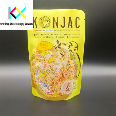 Digital Printed Plastic Pouch Bags Snack Packaging Stand Up Bag With Zipper