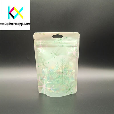 Tasse di plastica personalizzabili con cerniera a luci UV con cerniera per imballaggio alimentare