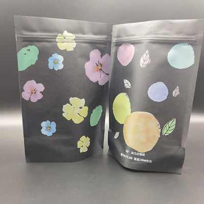 Recyclable Compostable Kraft Pouches Snack Packaging Bags EU Certified