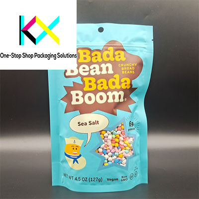 Snack Food Packaging Bags Chips Dry Fruit Stand Up Pouch with Clear Window
