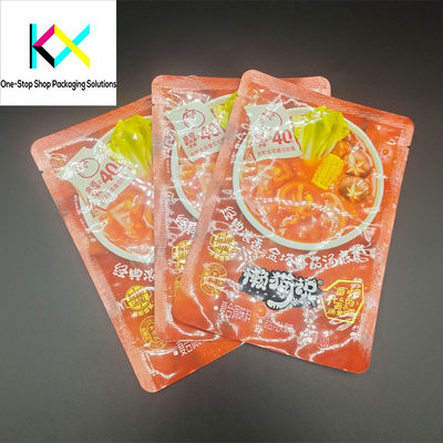 Bao bì thực phẩm 3 bên AL túi phẳng với khóa khóa