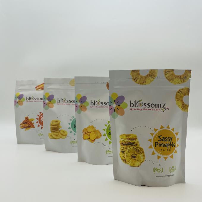 Multiple Skus Snacks Packing Pouch Stand Up Mylar Food Bags MOPP/PET/AL/PE 0