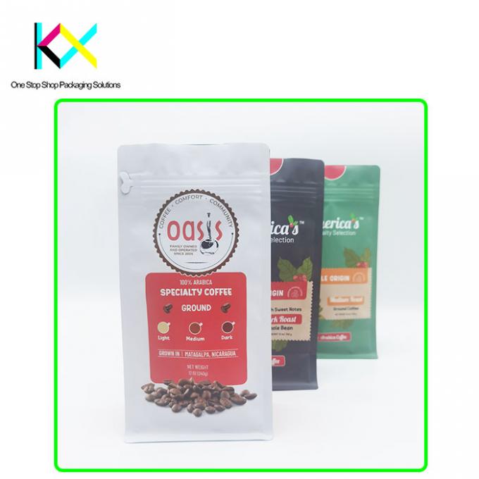 OEM Coffee Bean Packaging Bags Digital Printed Coffee Bags With Valve 0