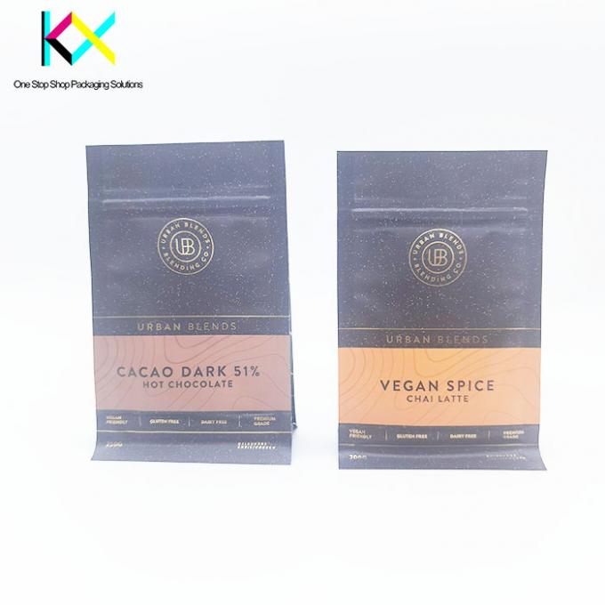 Flexible Digital Printed Packaging Bags For Protein Powder Flat Bottom Pouch 1
