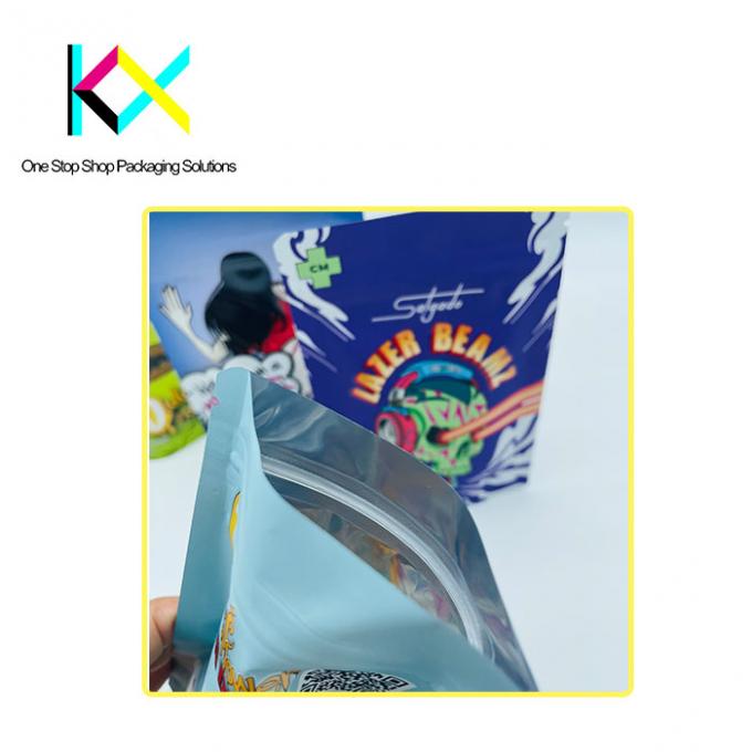 স্পট ইউভি গ্লোসি মাইলার জিপলক স্ট্যান্ড আপ ব্যাগ পুনর্ব্যবহারযোগ্য পুনরায় বন্ধযোগ্য ব্যাগ ISO9001 1