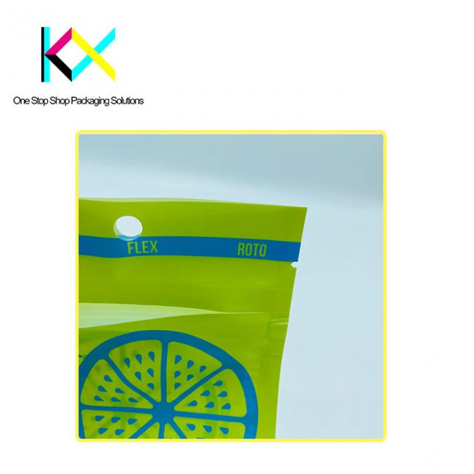 Child Proof Zipper Recycled Plastic Packaging Bags EVOH/PE Material 2