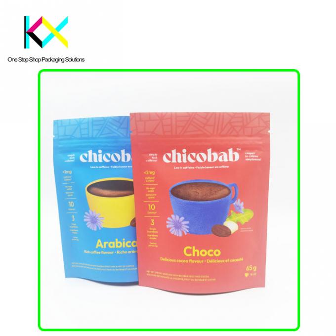 BRC Custom Printed Resealable Food Bags Multi SKUs Chocolate Powder Pouch 1