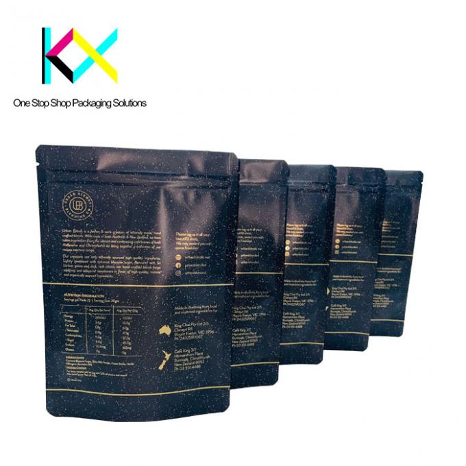 Multiple SKUs Protein Pouch Packaging With Zipper Single Serve Easy Tear 3