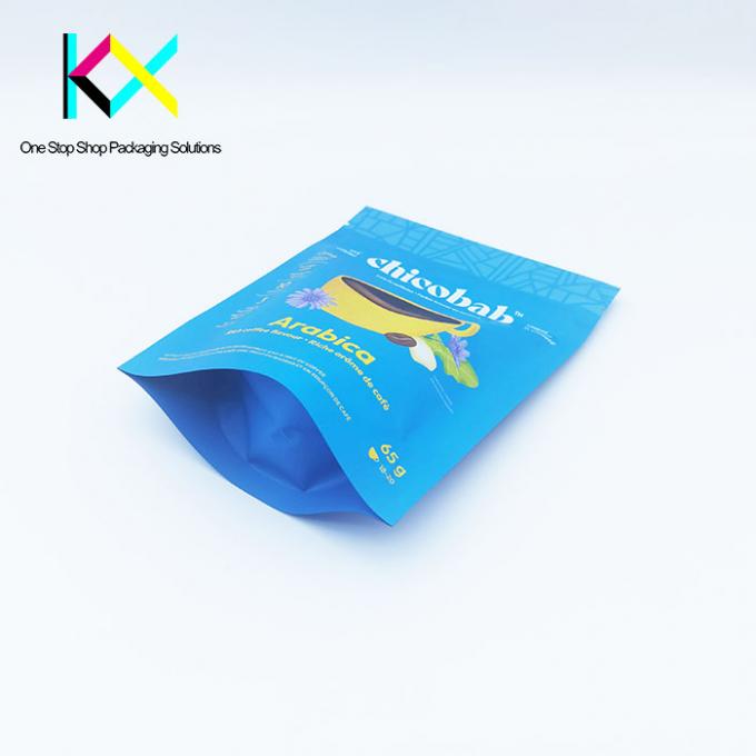 Aluminium Foil Protein Kantong Kemasan Custom Plastik Zipper Bag Childproof 1