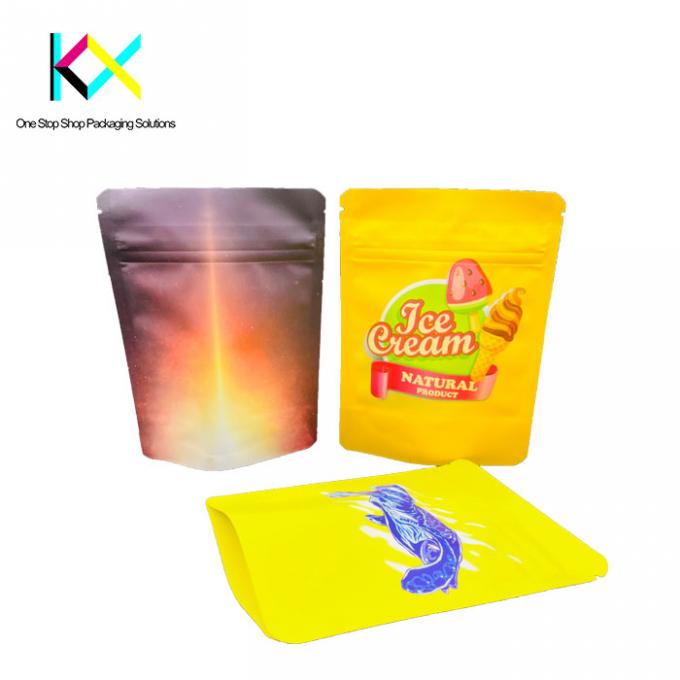 Leichtgewicht Matte Reißverschluss Snack Lebensmittelverpackungstüten ISO9001 zertifiziert 1