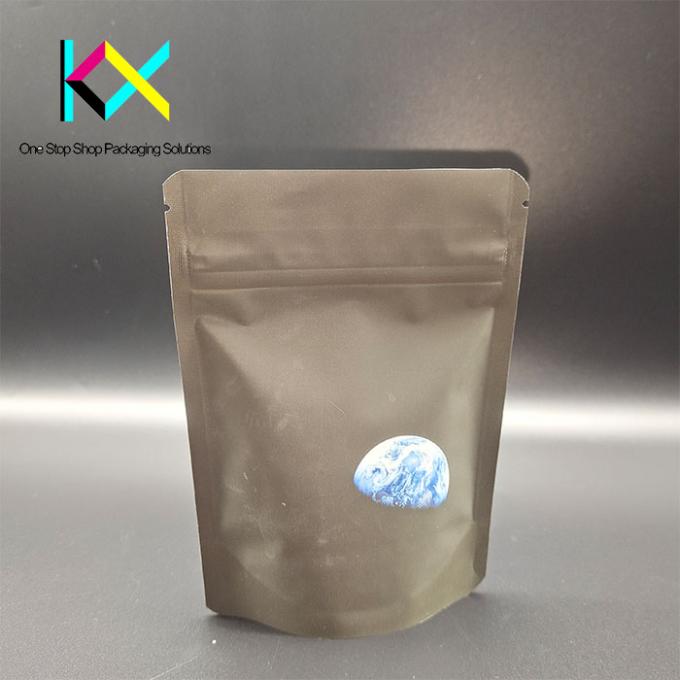 Soft Touch Matte Snack Food Packaging Bags 50mg 100mg 200mg Resealable 3