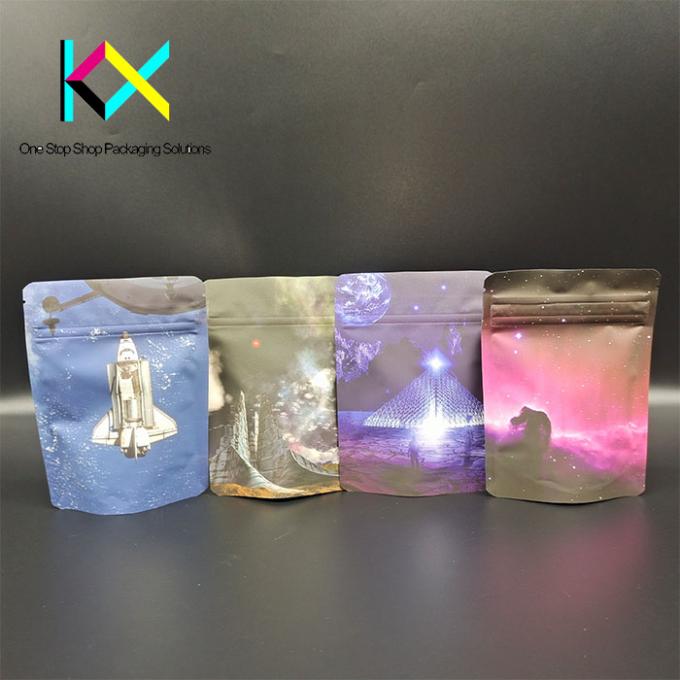 Customization Pet Food Packaging Bags 3.5g Resealable Smell Proof Mylar Bags 0