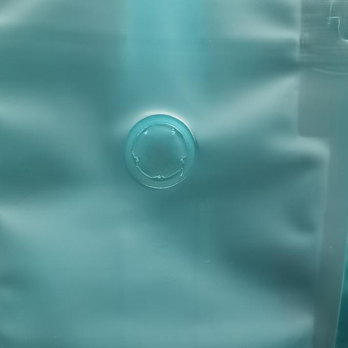 Bolsa de cremallera de fondo plano con válvula de un solo color 1