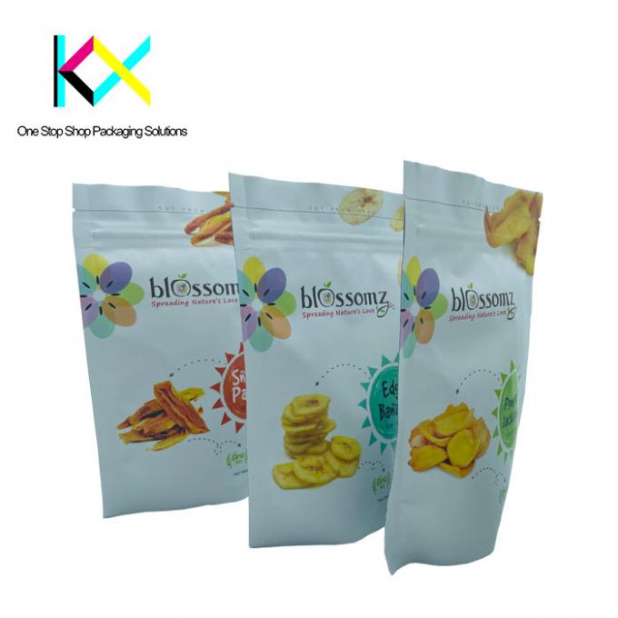 BRC Custom Printed Resealable Food Bags Laminated Foil Snacks Packaging Pouches 2