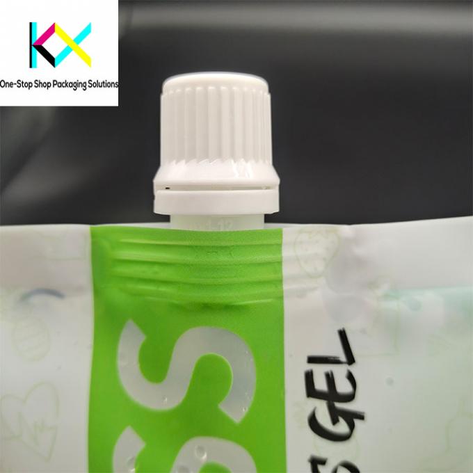 Digital Printing High Barrier Recyclable Spout Bags Dengan Spout 9,6mm 1