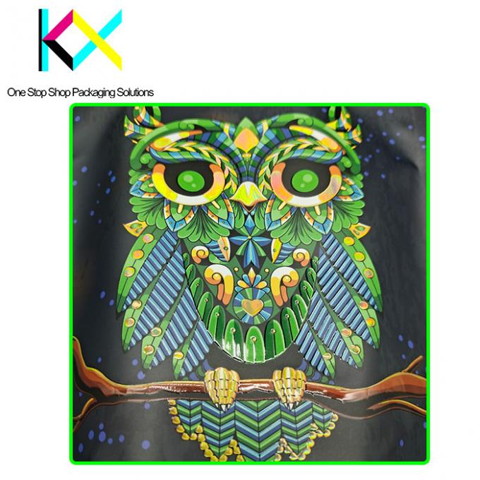 Nokta UV Kokusuz Zip Kilitli Mylar Cüzdanı Atıştırmalıklar Paket Cüzdanı 110um 3
