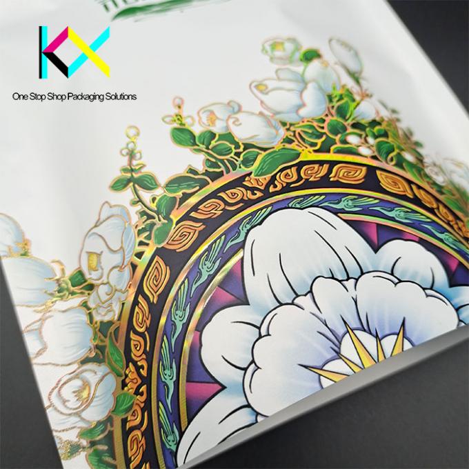 Custom Printed Tea Packaging Bags Spot UV Technology Moisuture Proof 1
