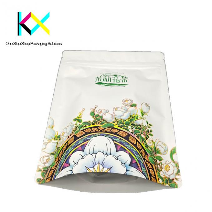 Custom Printed Tea Packaging Bags Spot UV Technology Moisuture Proof 2