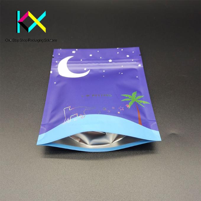 Aanpasbare verzegelbare opstaande plastic zak Dry Food Nut Packaging Bag 110um 0