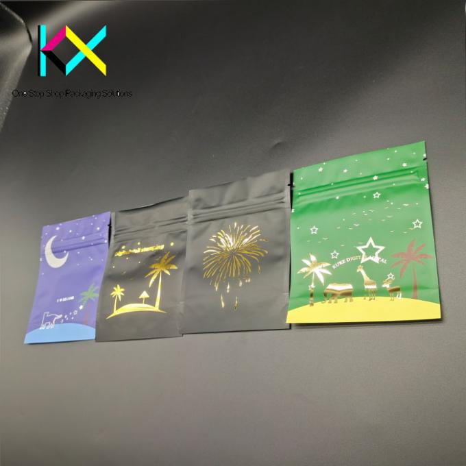 Hot Stamping Custom Food Packaging Bags Moisture Proof Aluminium Foil Standing Pouch 4