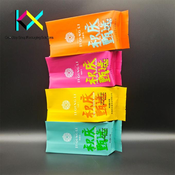 Embalaje de bolsas de té de papel flexible ecológicas Embalaje de bolsas de almohada impresas digitalmente 0