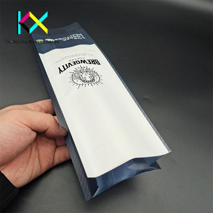Home Compostable Packaging Bags Quad Seal Pouch For Coffee Packaging 0