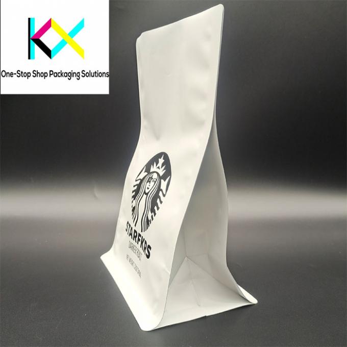 Square Bottom Coffee Packaging Bags 250g 500g 1kg Stand Up Pouches 3