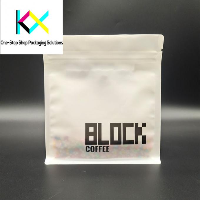 250g Tas Kemasan Kopi Foil Aluminium Bagian Bawah Lempar Sisi Gusset Tas Multicolor 0