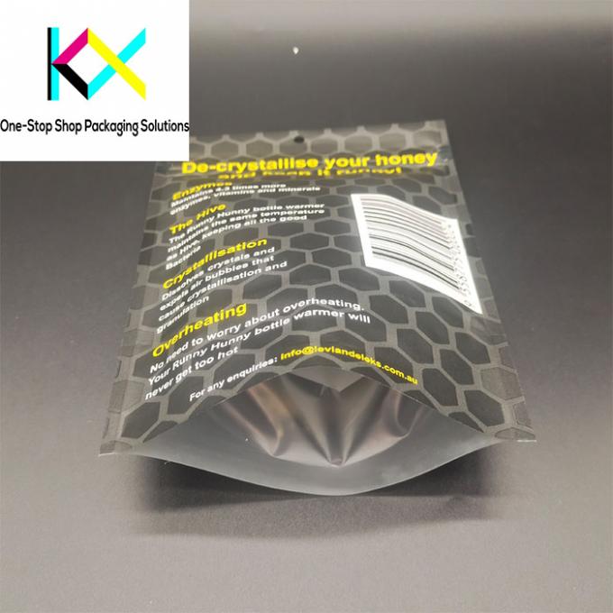 CMYK रंग पुनः बंद करने योग्य ज़िपर प्लास्टिक थैला बैग खाद्य पैकेजिंग के लिए 130um 2