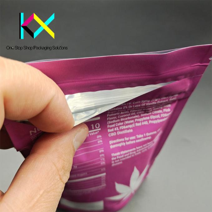 Bolsas de flexo de impresión resistentes a la humedad a prueba de niños reciclables 1