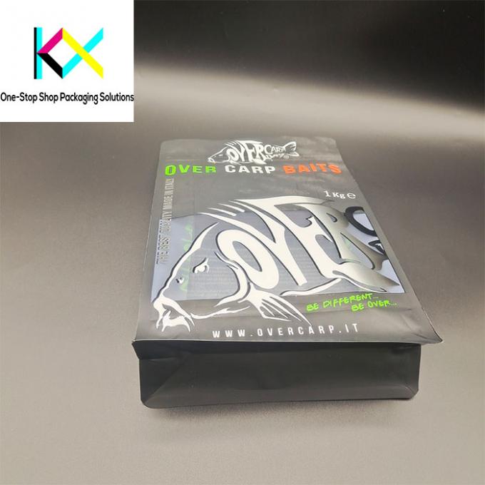 Resealable Cat Food Packaging Bags Recyclable Flat Bottom With Good Barrier 3