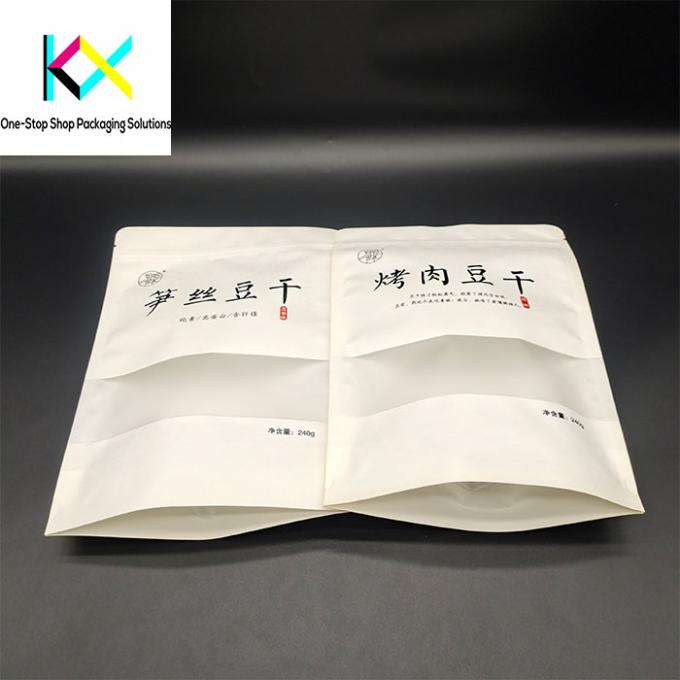 Moisture Proof Recyclable Rotogravure Printed Pouches With Window 0