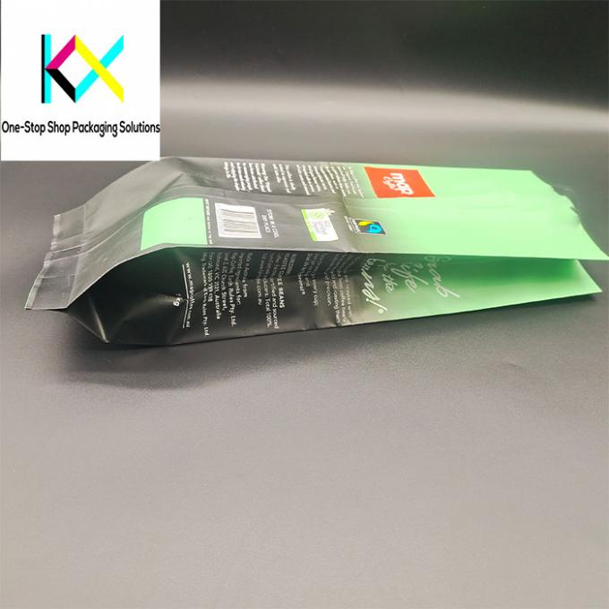 Bolsas de papel de aluminio VMPET con rotogravura Imprimidas Bolsas de embalaje de granos de café 0