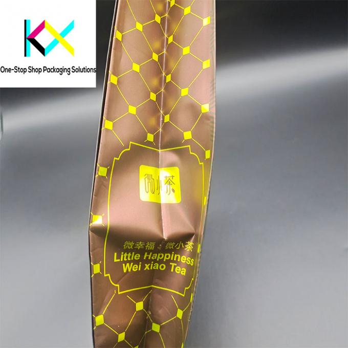 Customized Rotogravure Printed Bags Quad Seal Pouches VMPET  Material 0