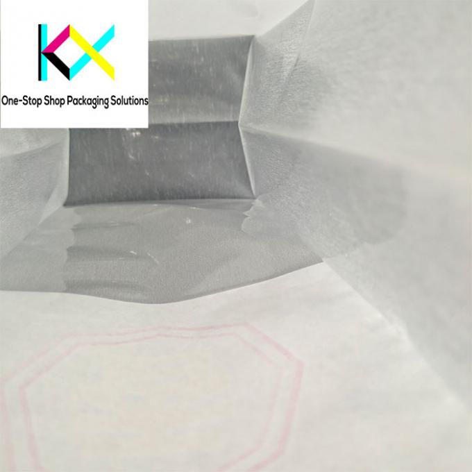 Customizable White Paper Packaging Bag With Drawing Brushed Film For Bakery 2