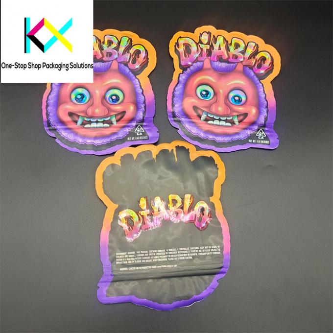 Custom Design Snack Food Packaging Bags For Gummy Candy With Special Shaped 2