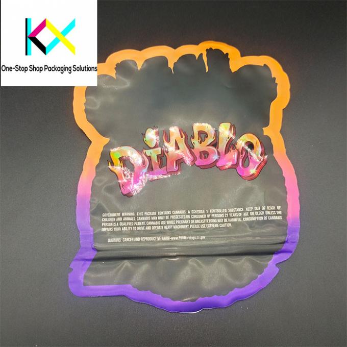 Các túi đóng gói đồ ăn nhẹ thiết kế tùy chỉnh cho kẹo cao su với hình dạng đặc biệt 3