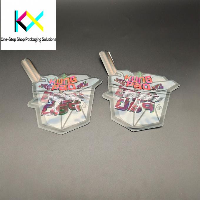 Professional Custom Leaf Snack Food Packaging Bags With Special Shaped 3