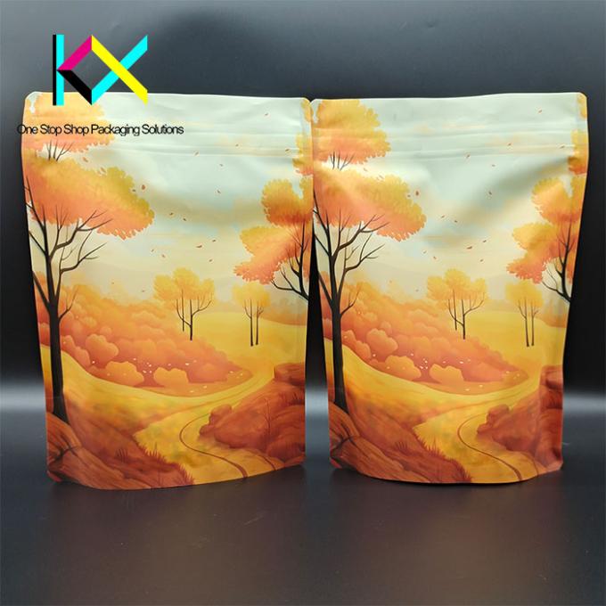 Eco Friendly Recyclable Packaging Bags for Cookie Gummy Candy Stand Up Bag dengan logo pelanggan 0