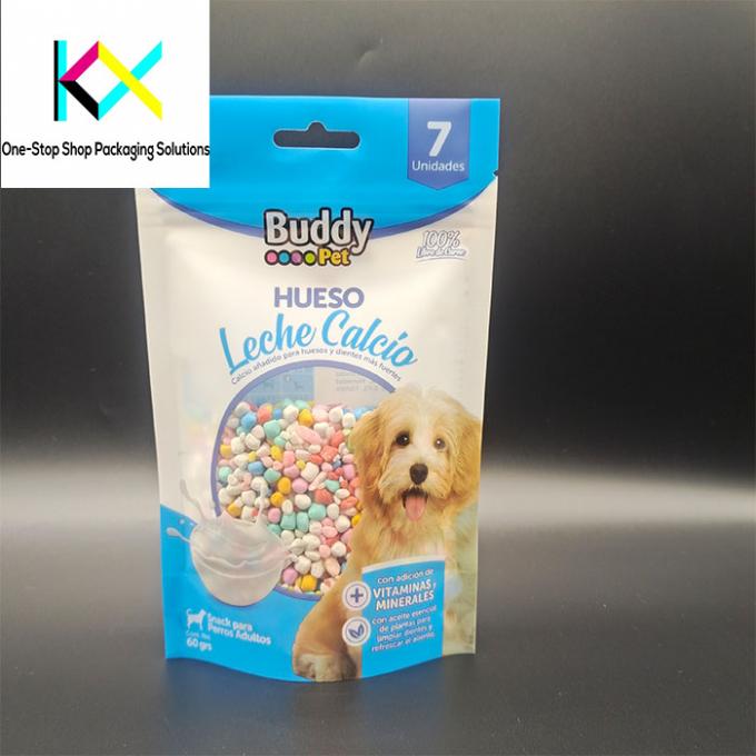 Customized design 130um Stand up Pouch with Digital Printing for Pet Food Packaging Bags 0
