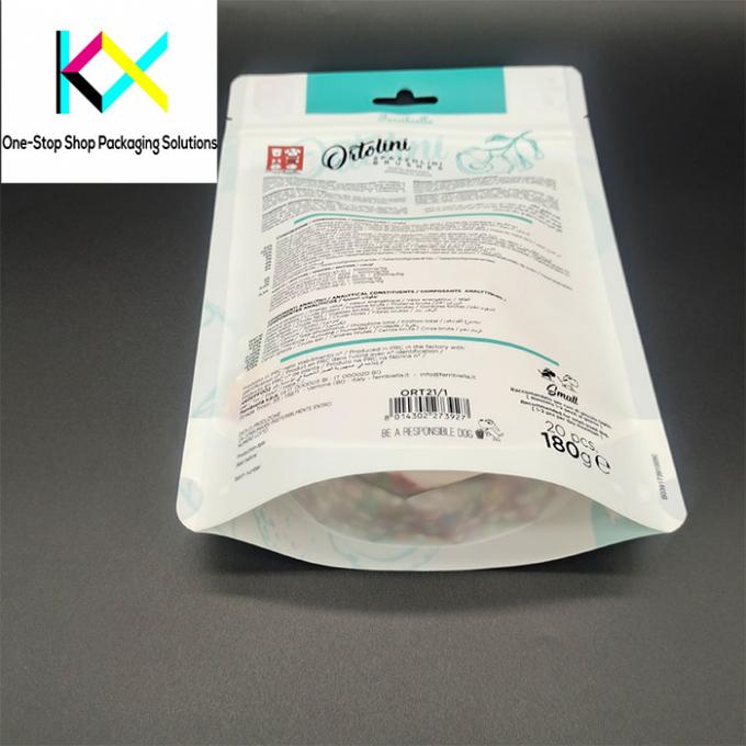 बहु SKU स्टैंड अप पॉच ज़िपलॉक पालतू भोजन पैकेजिंग बैग के लिए टुकड़े टुकड़े प्लास्टिक Mylar 1