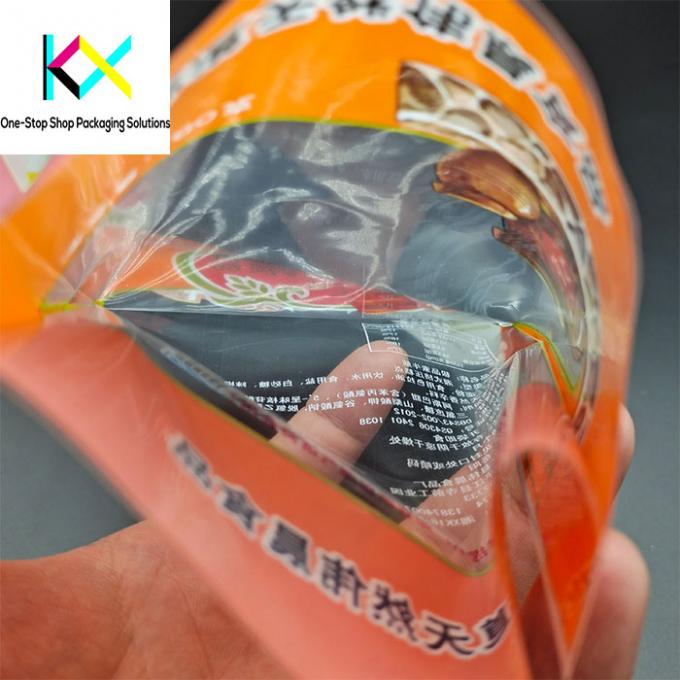 Flat Three Side Seal Pouch Supplier Rotogravure Printing Glossy Packaging 1