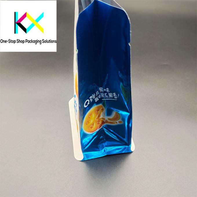 Gorąca sprzedaż Digital Printing Flat Bottom Pockets Spot UV for Snacks and Food 0