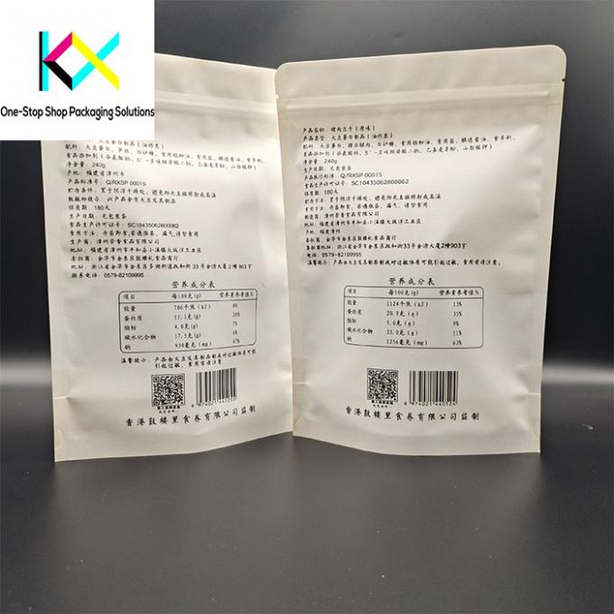 Sacchetti di imballaggio per snack stampati su misura con sacchetto in piedi e sacchetti di plastica 3