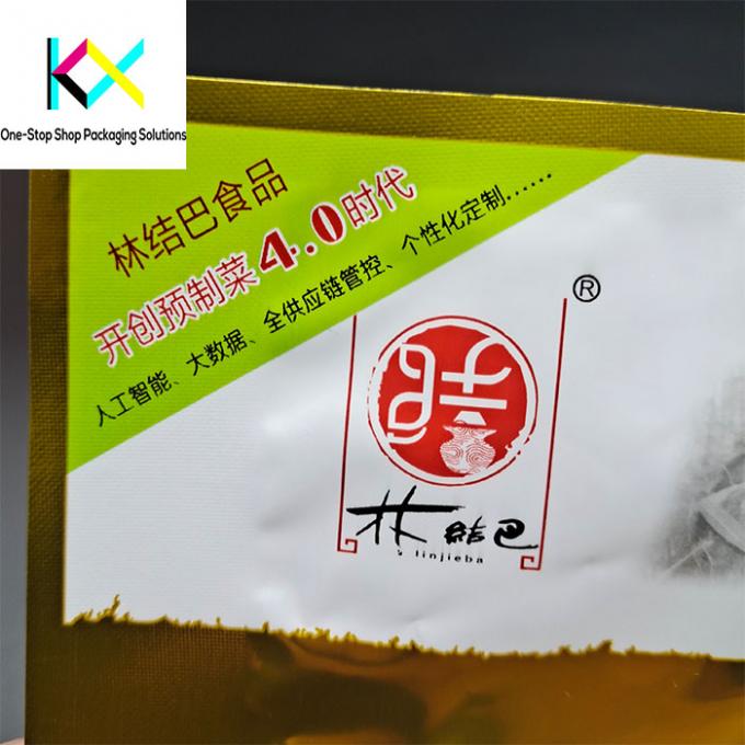 3 Side Seal Flat Pouch Food Packaging With Zipper For Snacks 1