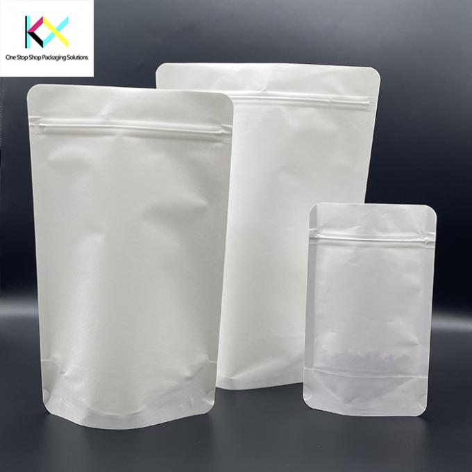 Compostable Food Packaging Bags Digital Printed Custom Kraft Pouches 1