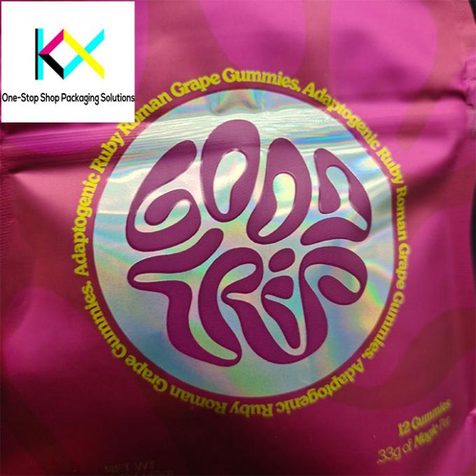 Digital Printing Shaped Pouches for Custom Food Packaging Tear-Notch 1